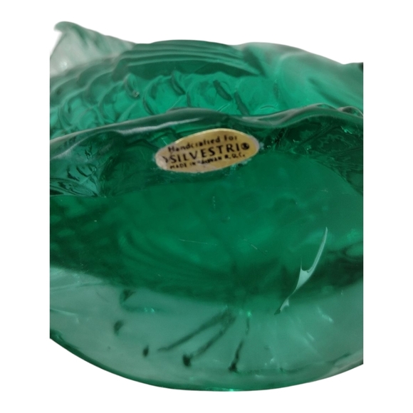 Vintage Silvestri Handcrafted Green Art Glass‎ Fish - Picture 8 of 13